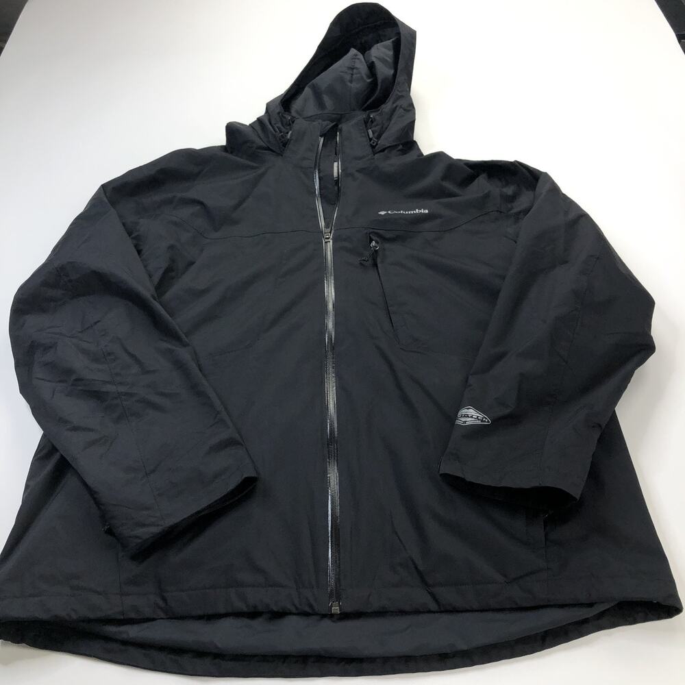 Columbia Men's XXL Whirlibird Interchange Jacket Waterproof 3-in-1 Black WM1164
